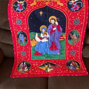 Christmas pic on small blanket